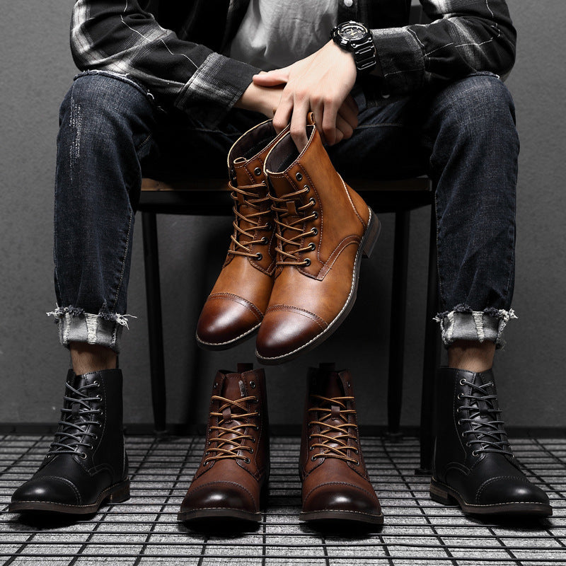 Morgan™ | Botines de cuero sintético