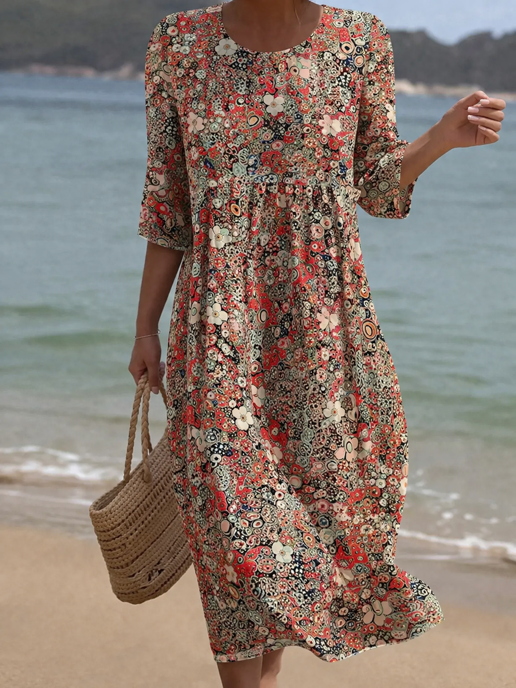 Queenie | Vestido Elegante con Patrón Floral
