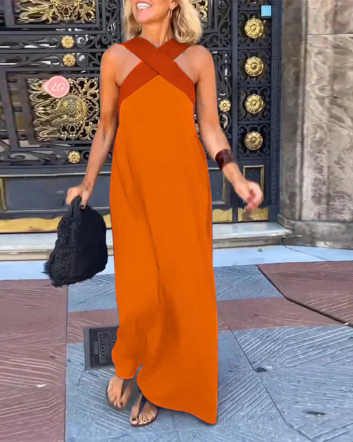 Marta™ | Vestido maxi cruzado por delante