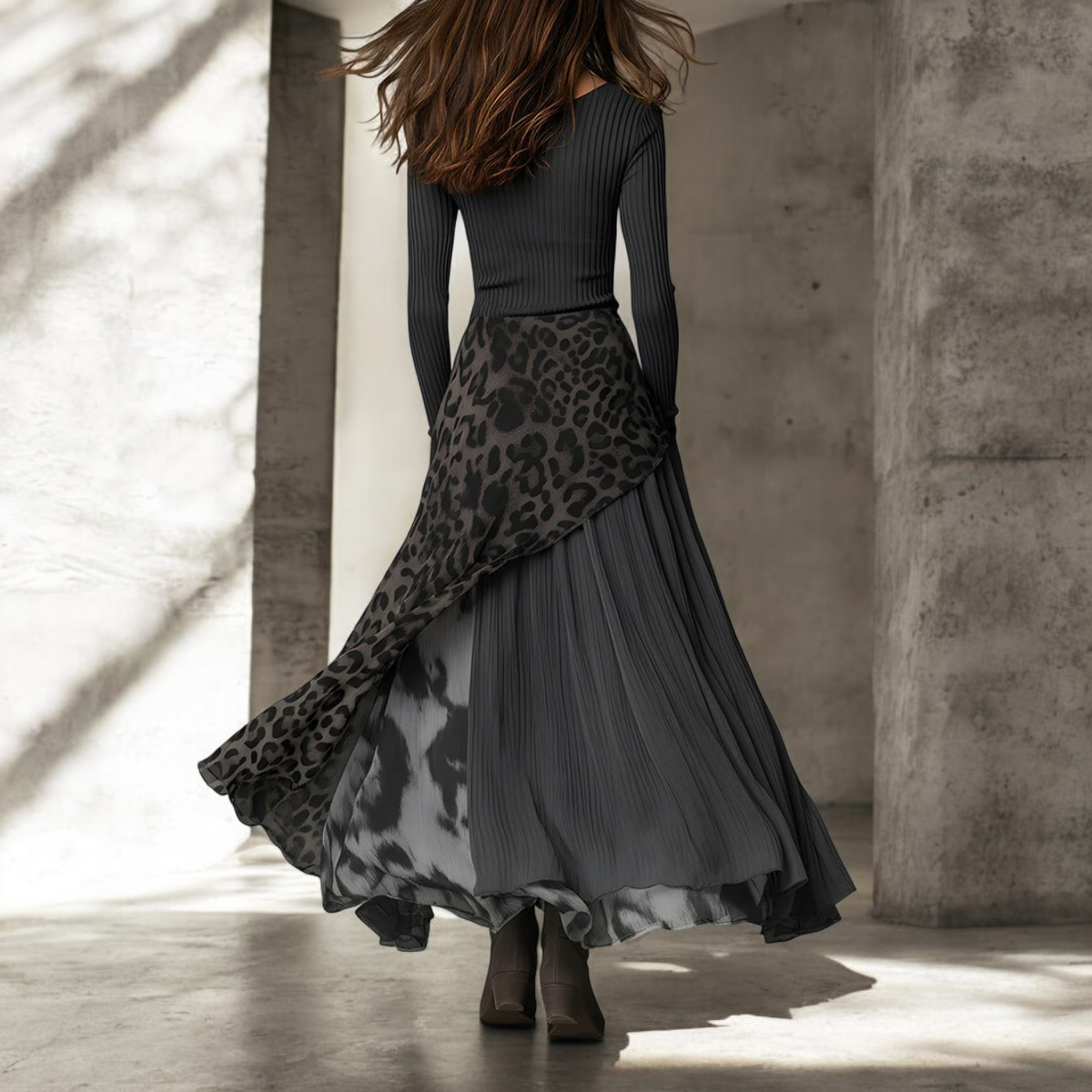 Alba Montiel ™ Vestido Largo Leopardo
