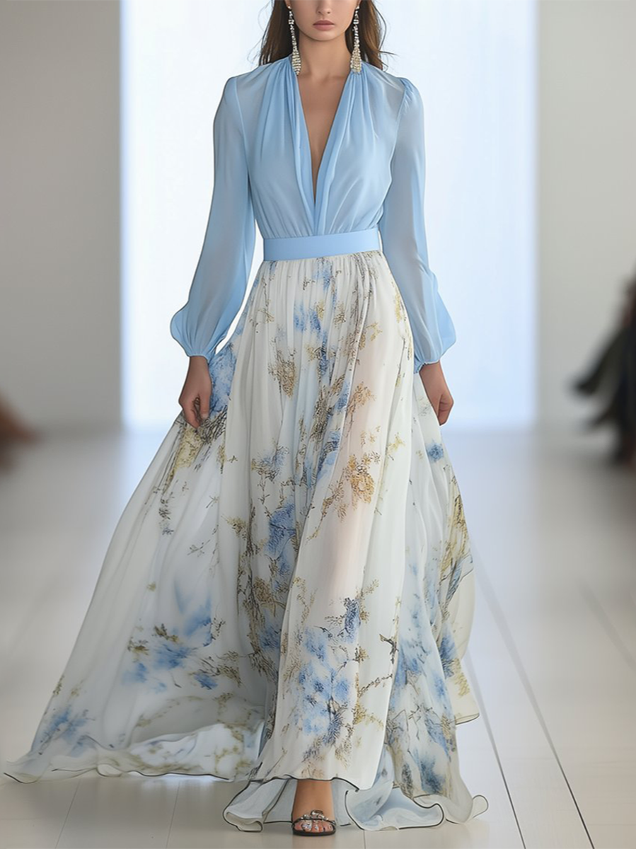 Abigail™ - Vestido Maxi con Deslumbrante Estampado Floral