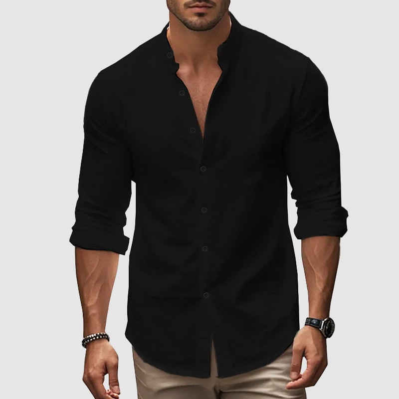 Camisa de lino transpirable