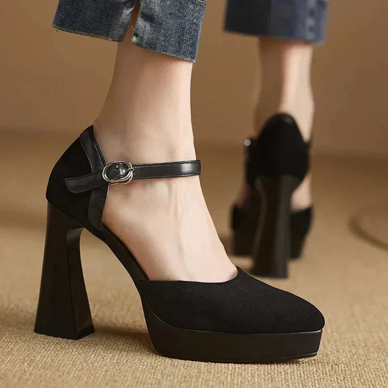 Zapatos de Tacón Elegantes Celeste