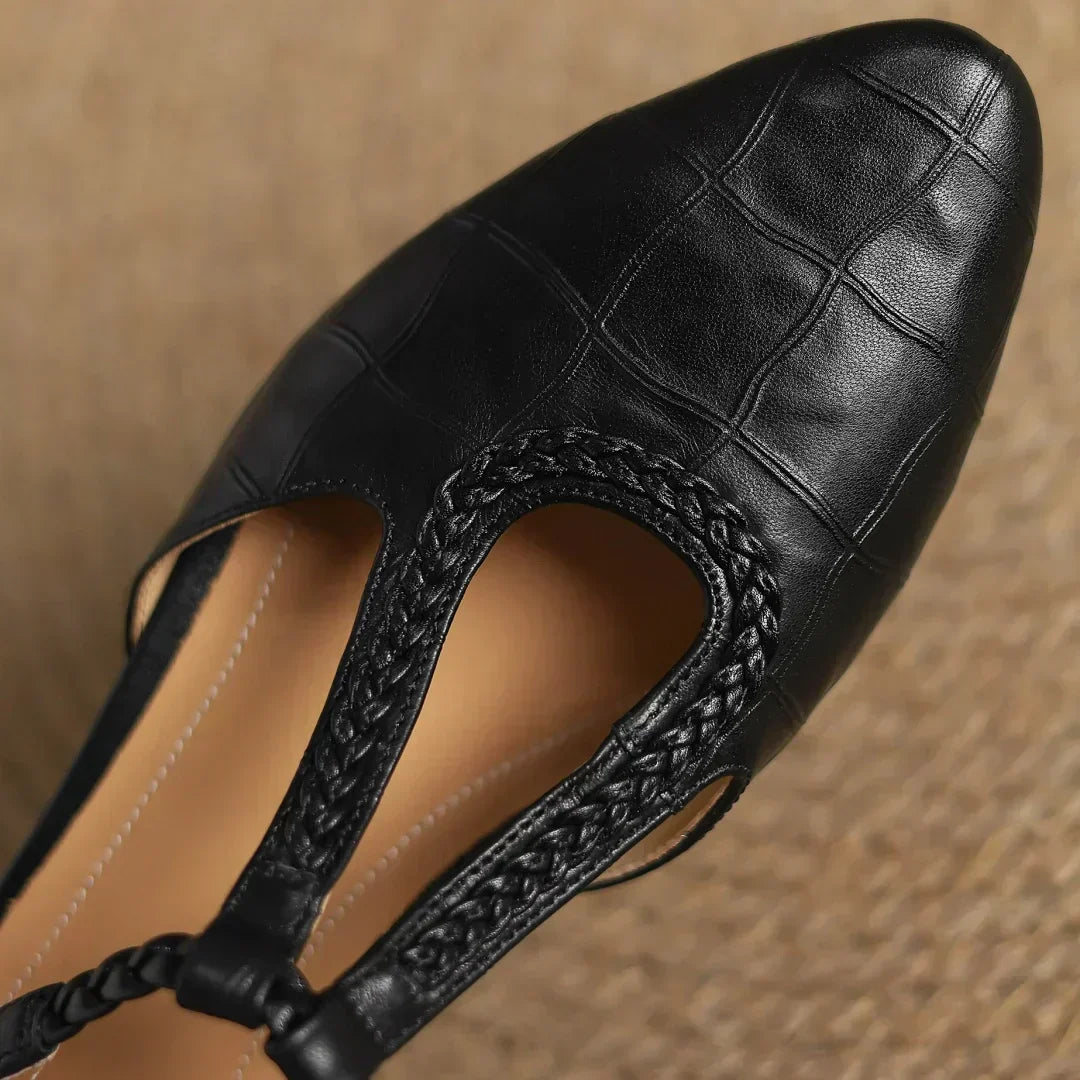 Zapatos Mary Jane de Cuero