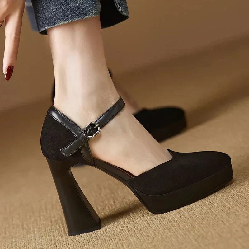Zapatos de Tacón Elegantes Celeste