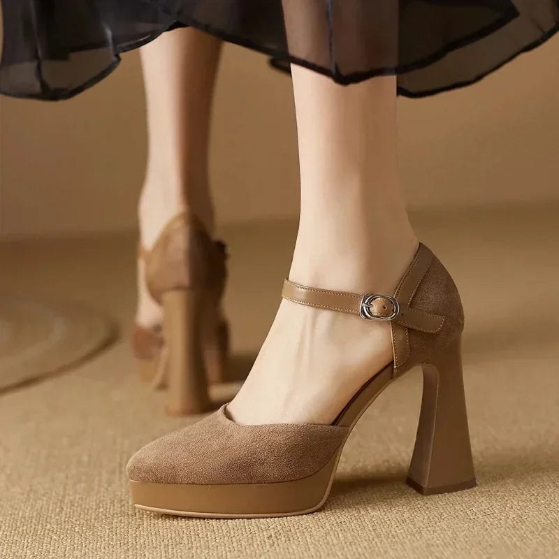Zapatos de Tacón Elegantes Celeste