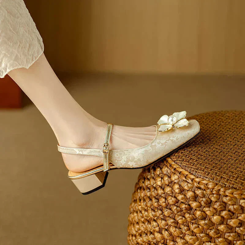 Zapatos de Tacón Slingback Genine