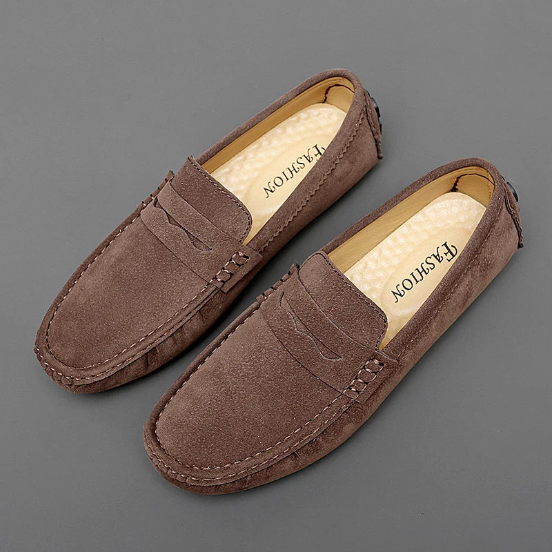 Mocasines de ante