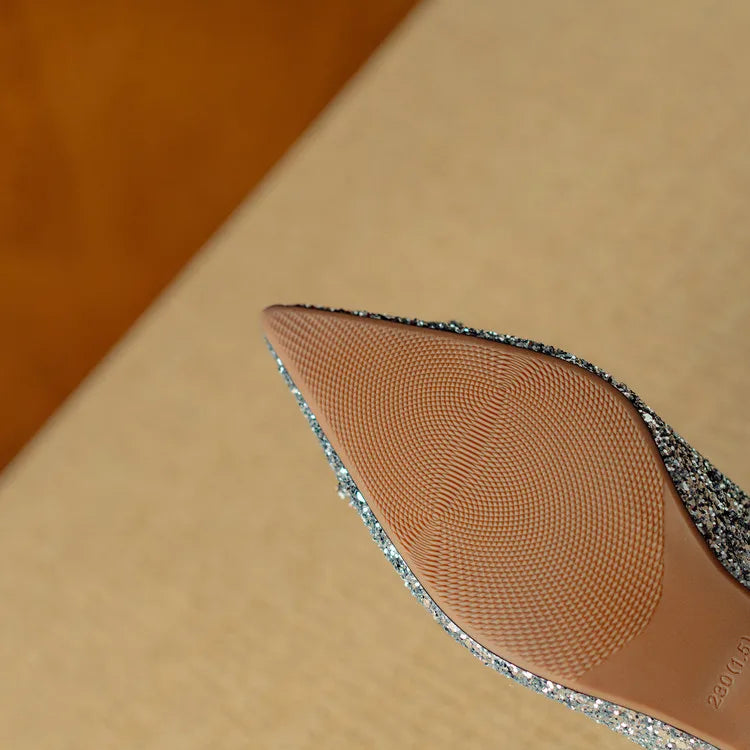 Zapatos de Tacón Brillantes Gloria