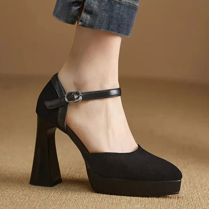 Zapatos de Tacón Elegantes Celeste