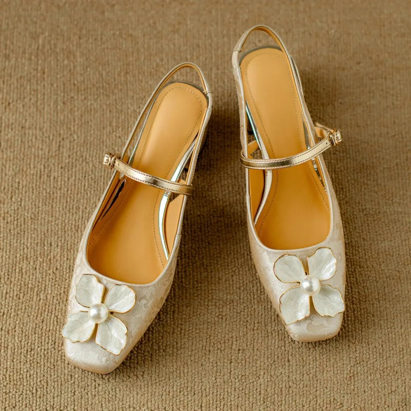 Zapatos de Tacón Slingback Genine