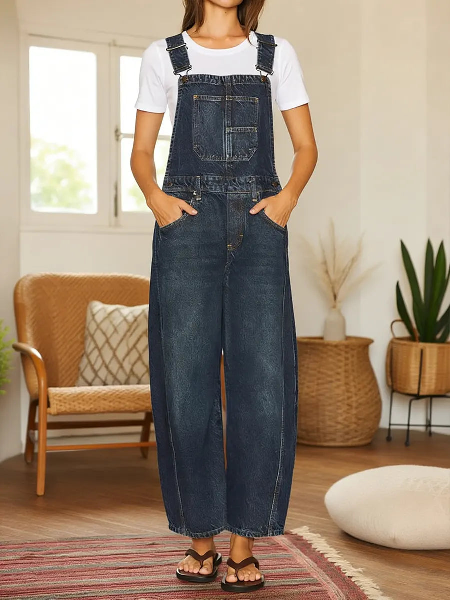 Nora | Mono denim para jardinería con bolsillos
