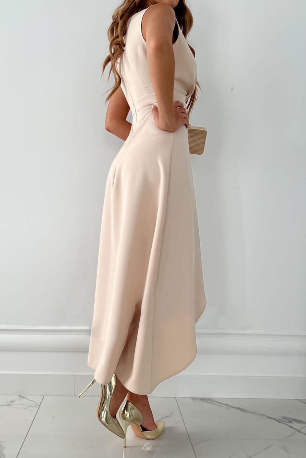 Mandy - Vestido Midi Envolvente con Escote en V