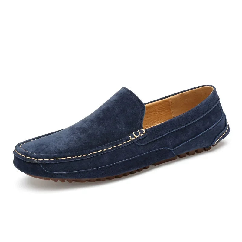 Mocasines elegantes de ante de primera calidad
