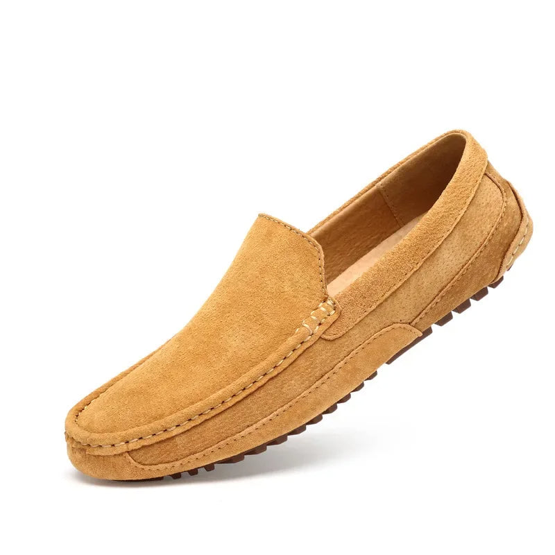 Mocasines elegantes de ante de primera calidad