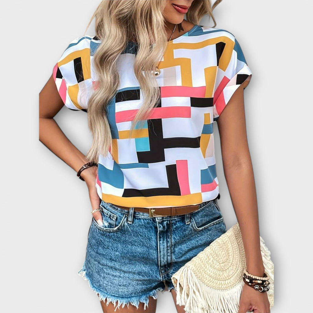 Chloe - Blusa de manga corta