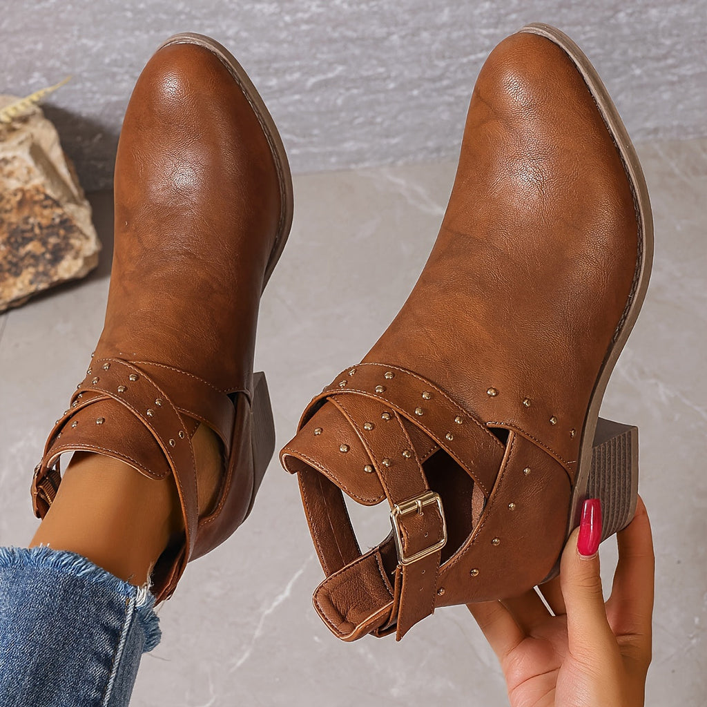 Lorena | Botines chelsea con hebilla