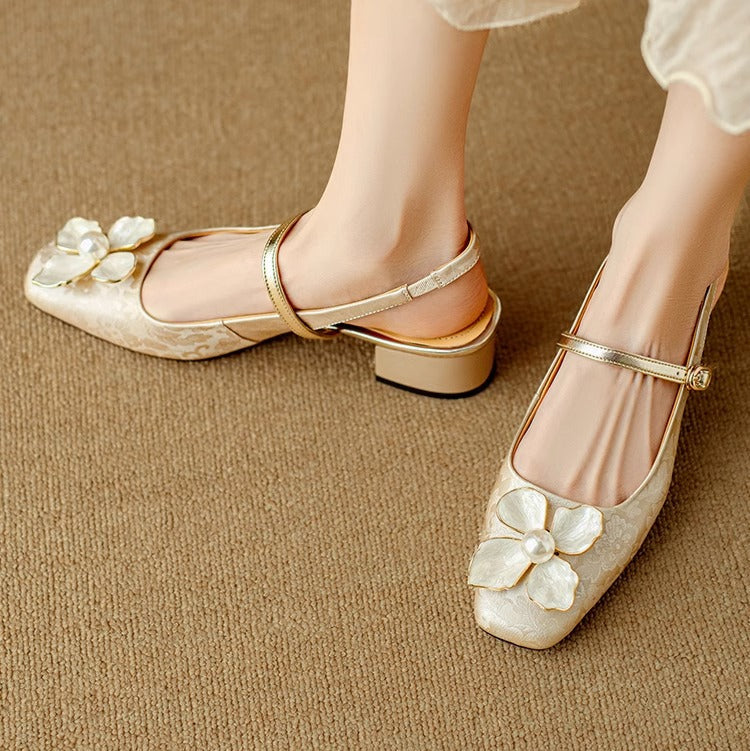 Zapatos de Tacón Slingback Genine