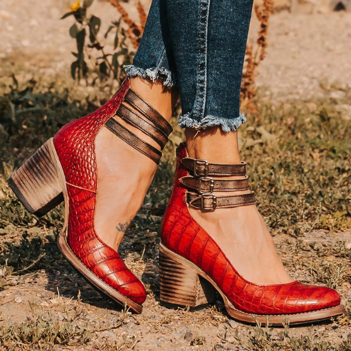 Camille | Tacones de cuero confort y sujeción perfecta
