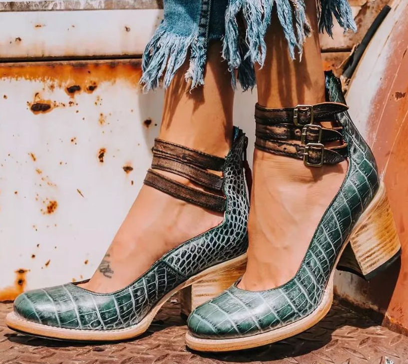 Camille | Tacones de cuero confort y sujeción perfecta