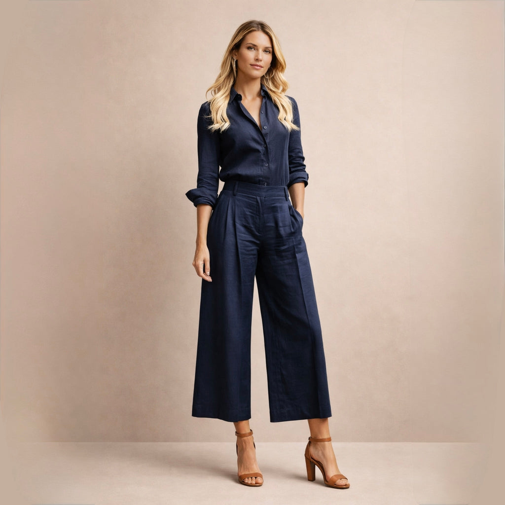 Delphine™ | Conjunto de lino elegante