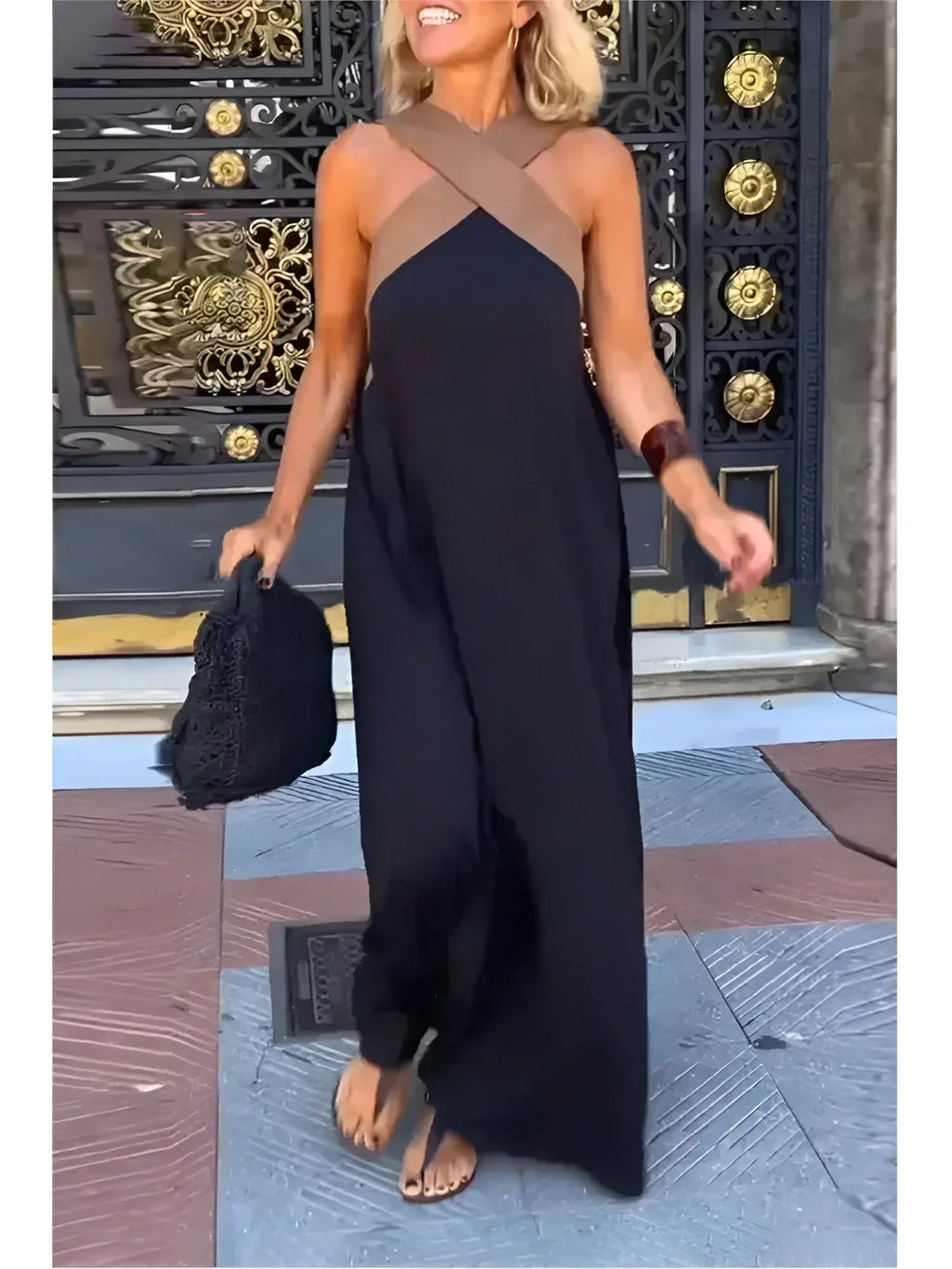 Marta™ | Vestido maxi cruzado por delante