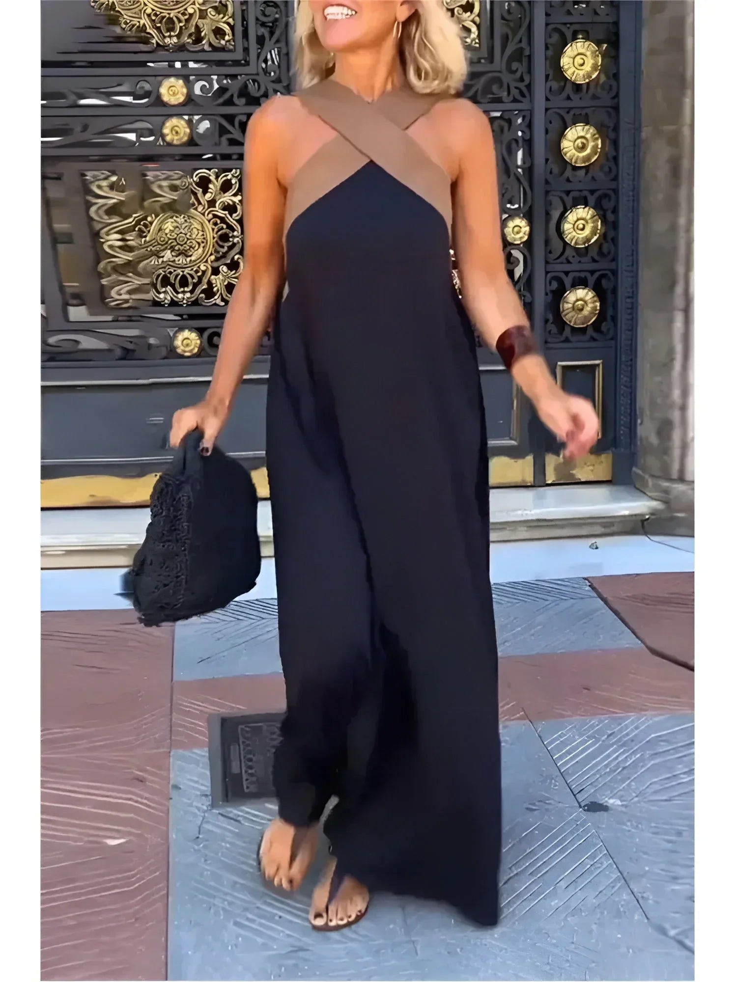 Marta™ | Vestido maxi cruzado por delante