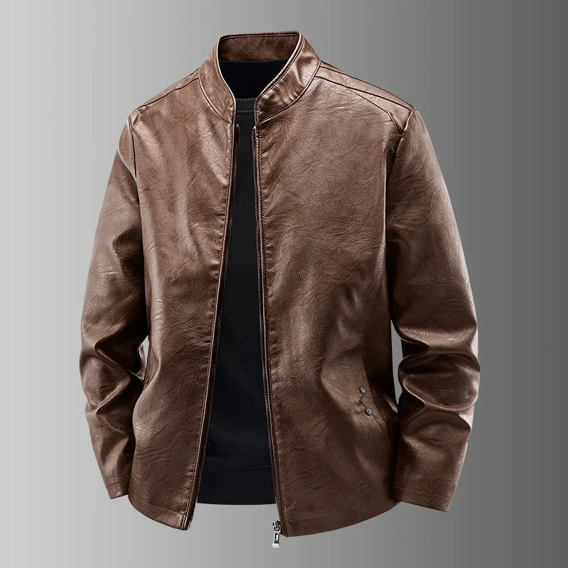 Juan™ | Chaqueta de cuero de motero