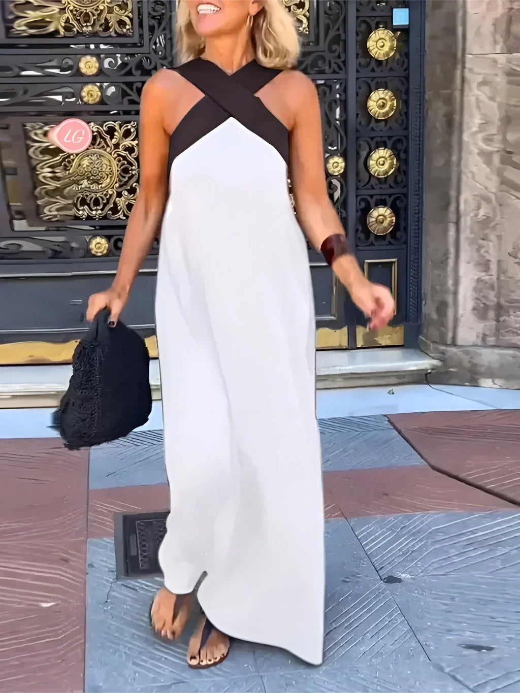 Marta™ | Vestido maxi cruzado por delante