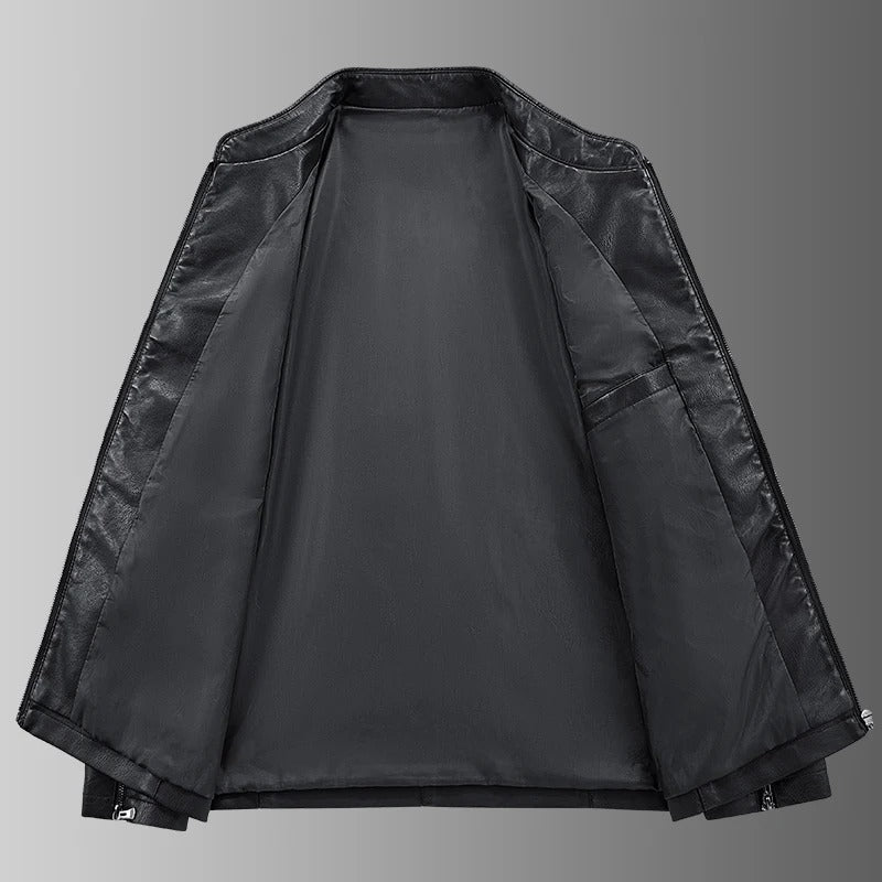 Juan™ | Chaqueta de cuero de motero