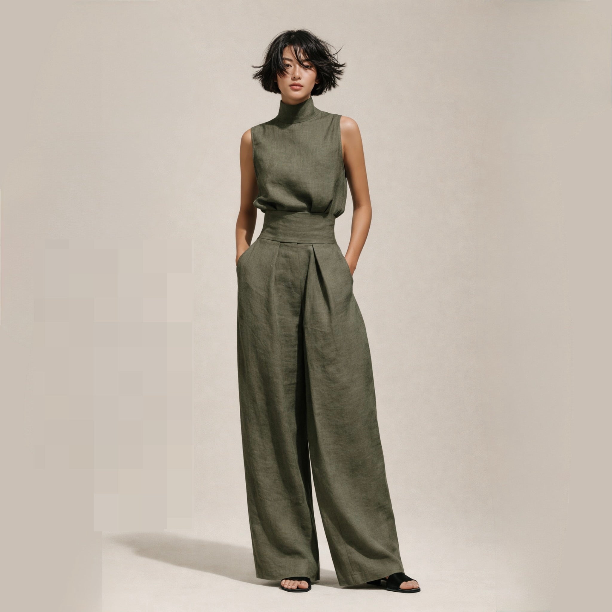 Elisa™ | Mono elegante de cintura alta