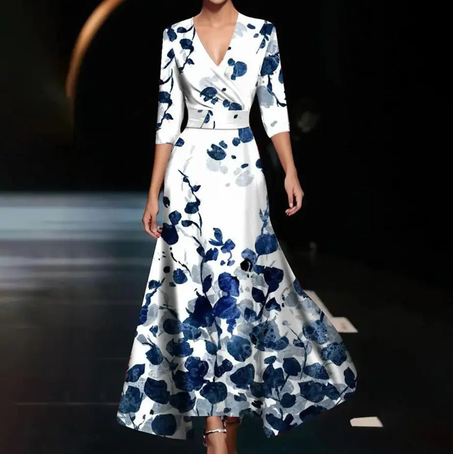 Vestido Chic con Estampado Floral